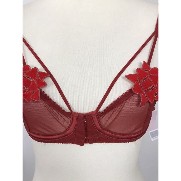 Fenty X Savage Lingerie Sheer Floral Embroidered Underwire Bra - Picture 2 of 12